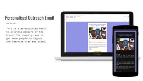 Personalised outreach email case study