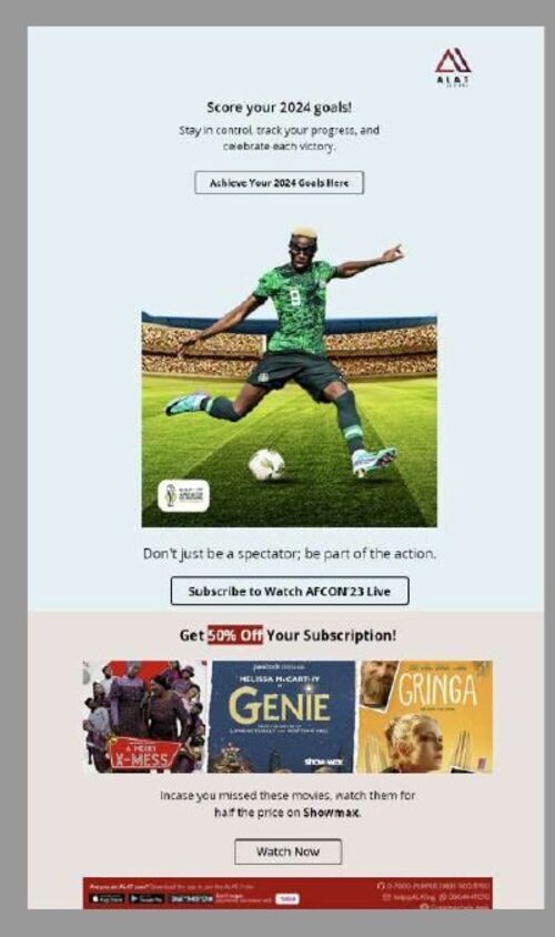 No 1 Fan customer appreciation email